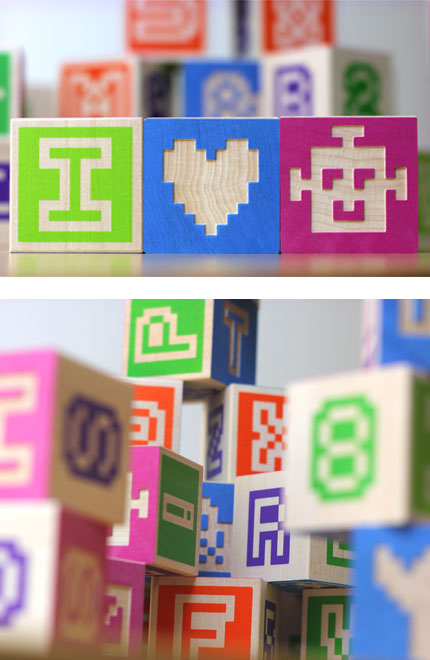 Bitblox: Wooden Pixel Blocks