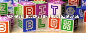 Bitblocks: Wooden Alphabet Blocks by Glyfyx