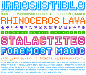 Bitblox Font Specimen Crop - 960x960