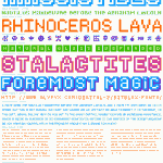 Bitblox Font Specimen Full - 960x1233