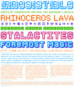 Bitblox Font Specimen Full - 960x1233