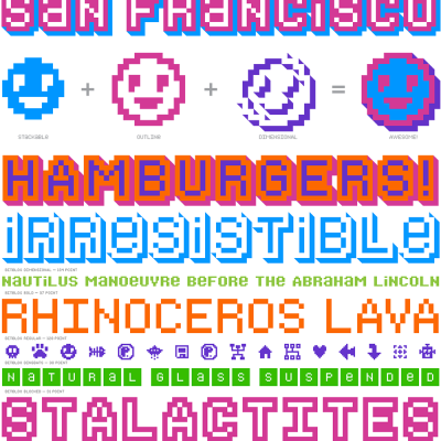 Bitblox: Digital Typeface