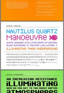 Bitblox Typeface Specimen Preview