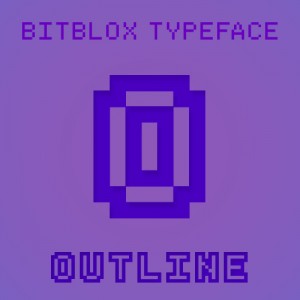 Bitblox Outline: Font