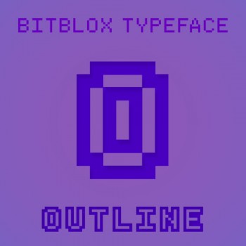 Bitblox Outline: Font
