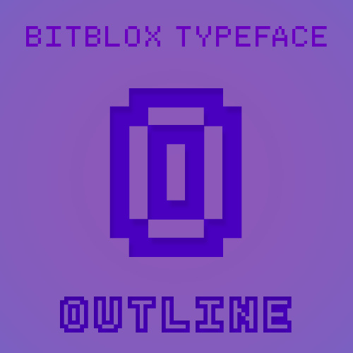 Bitblox Outline: Font