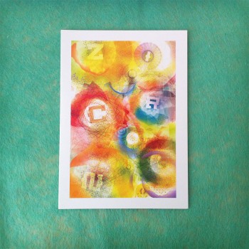 Particle Capture Type Poster Greeting Card